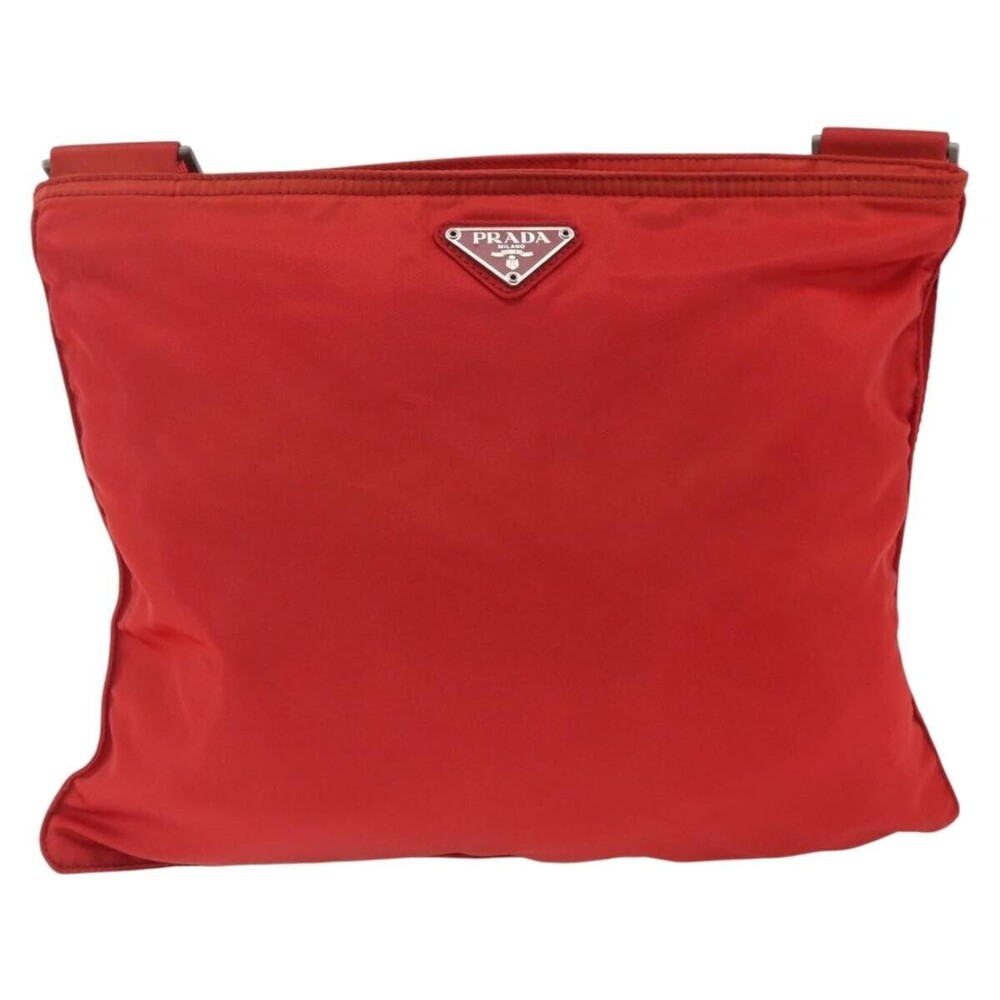 Prada Zip Top Messenger Tessuto Large